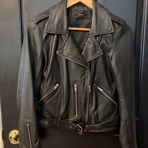 Quince Black Leather Jacket